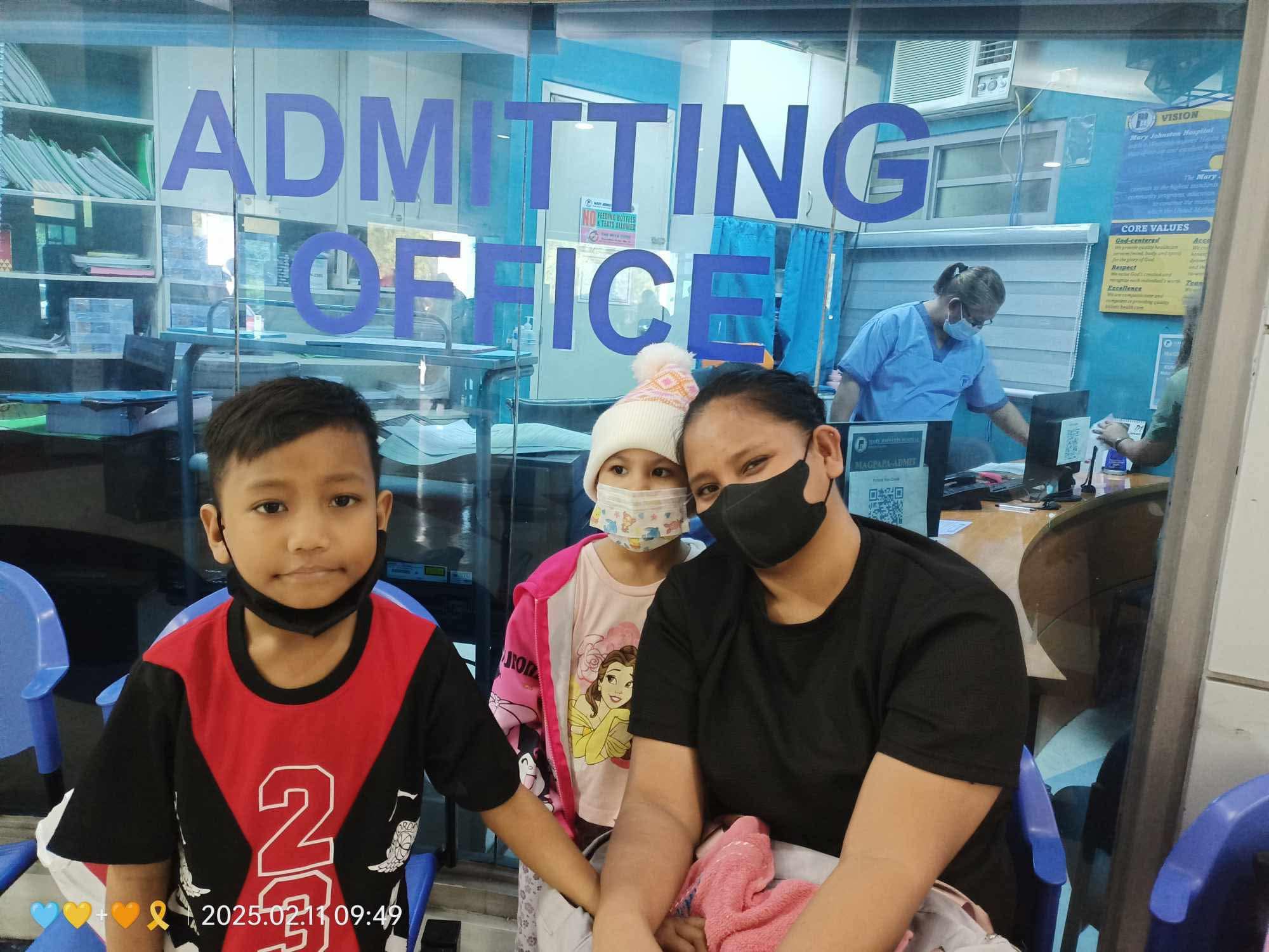 Child receiving care at Adonai's Mercy House