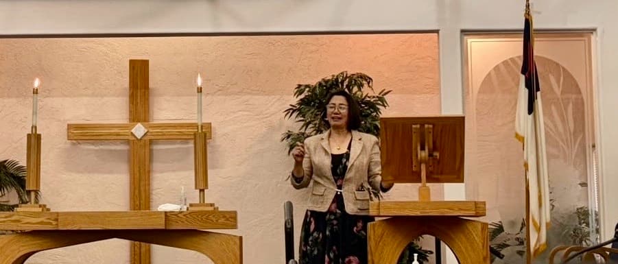 Nancy Nicolas presenting Mercy through Hills and Valleys